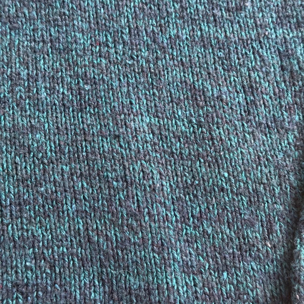 Woolrich Teal Quarter Zip Sweater Women's‎ Small Warm Knit Pullover Outdoor S - Picture 4 of 6